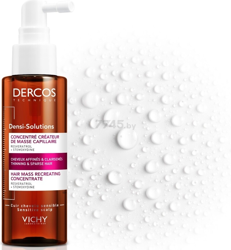 Сыворотка VICHY Dercos Densi-Solutions Для роста истонченных и редеющих волос 100 мл (3337875574372) - Фото 7